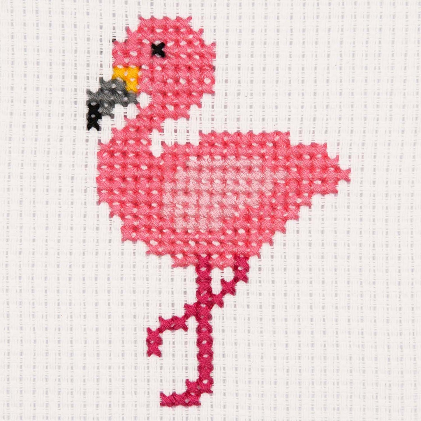 Florence the Flamingo First Counted Cross Stitch Kit - For children & beginners