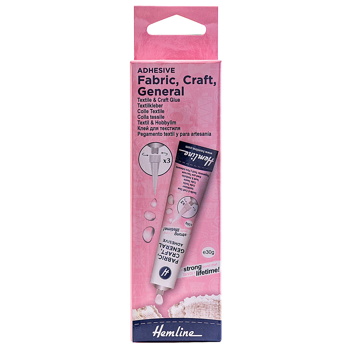 Fabric, Craft & General Use Glue 30g - Hemline