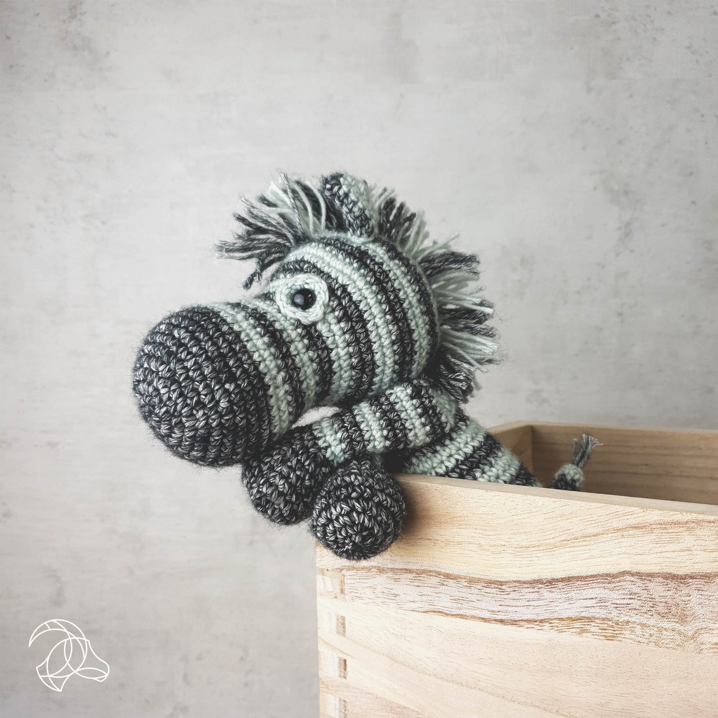 Dirk Zebra Crochet Kit by Hardicraft