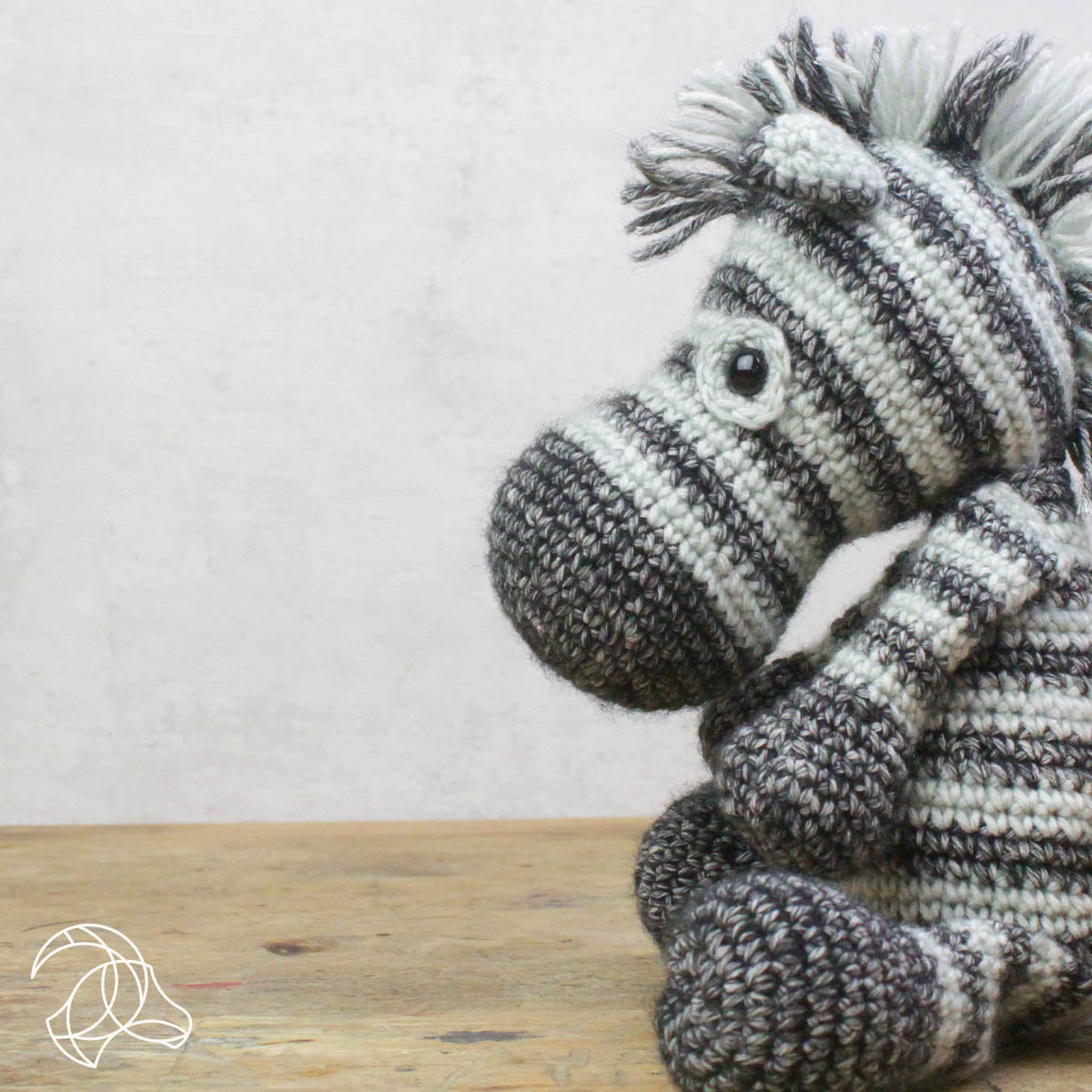 Dirk Zebra Crochet Kit by Hardicraft