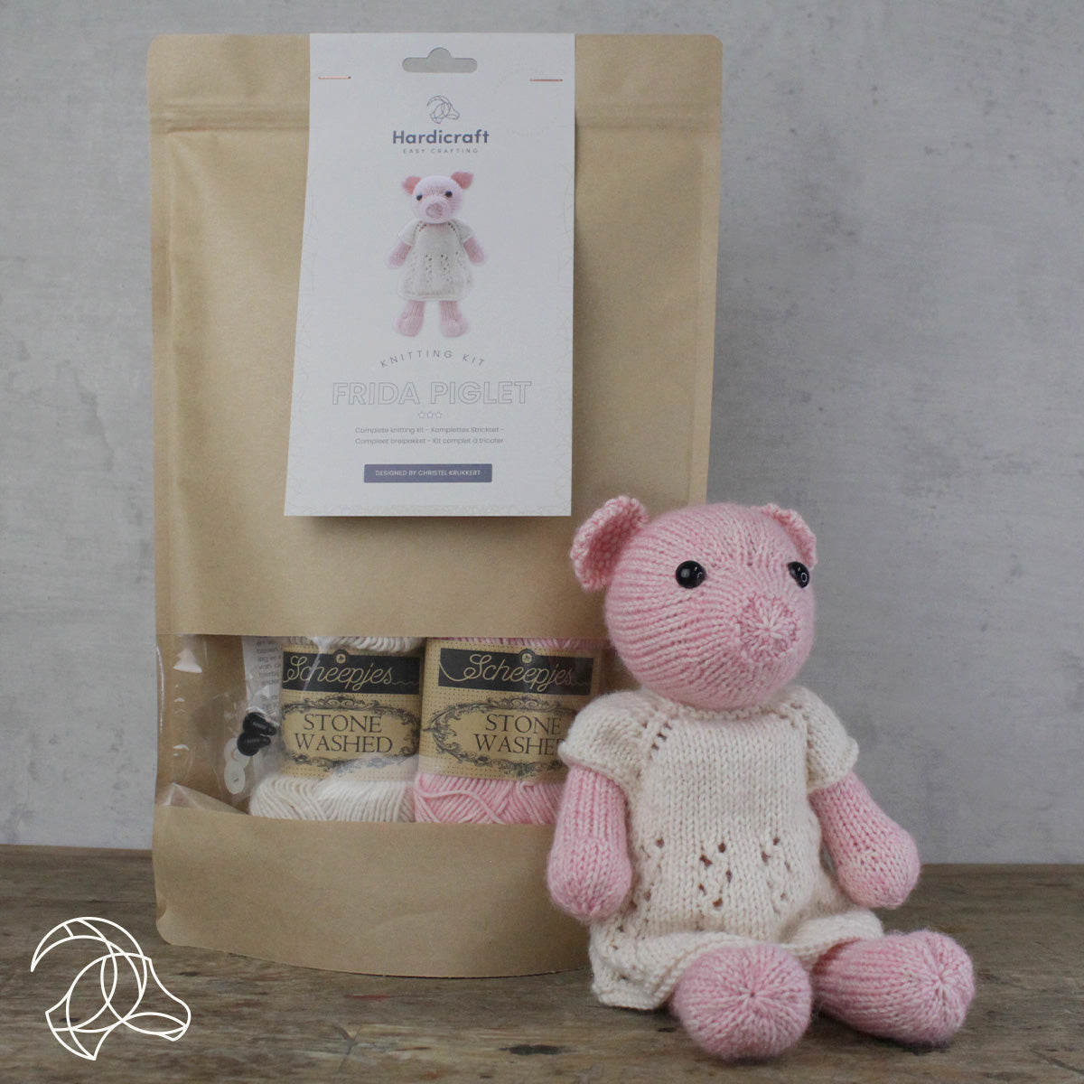 Frida the Piglet Knitting Kit