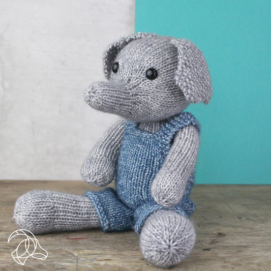 Frankie the Baby Elephant - Adorable Knitting Kit by Hardicraft