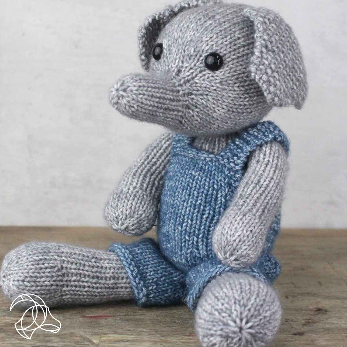 Frankie the Baby Elephant - Adorable Knitting Kit by Hardicraft