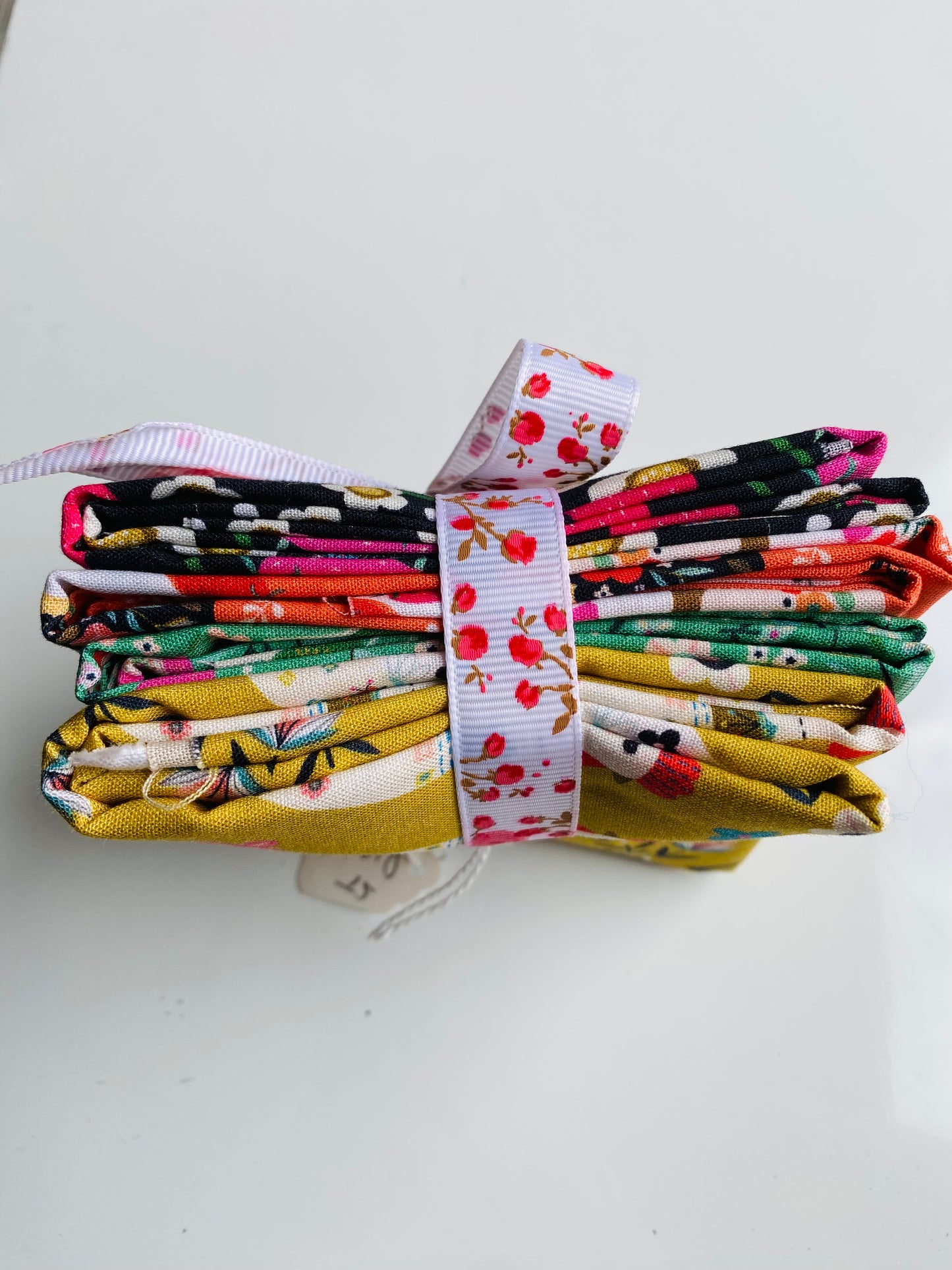 Fabric Fat Quarter Bundle - 'Strawberry Tea' from Dashwood Studios - 100% Cotton