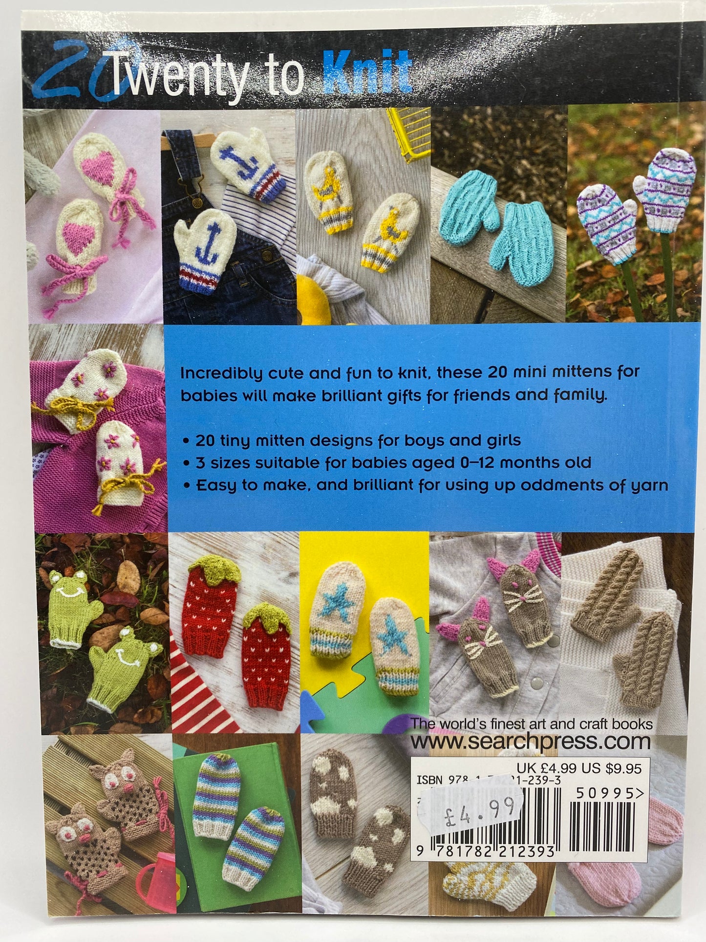 Knitted Baby Mitts by Sian Brown - Twenty to Knit Book