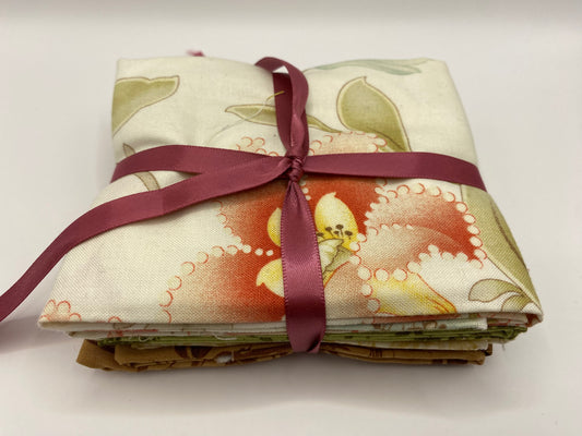 Fabric Fat Quarter Bundle - 'Autumn Colours' - 100% Cotton Fabric