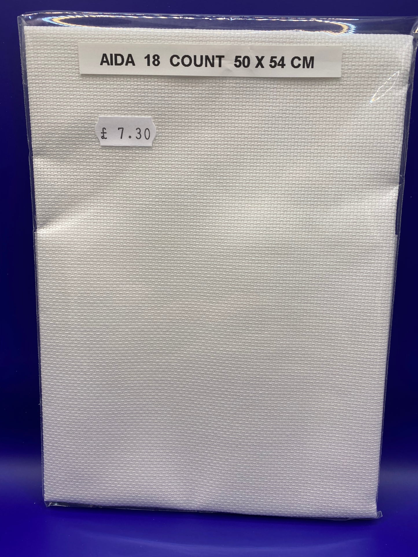 Aida 18 Count 50 x 54cm Pack of one - VARIOUS COLOURS