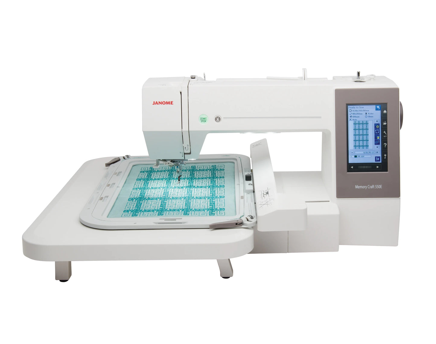 The Janome Memory Craft 550E Embroidery Machine