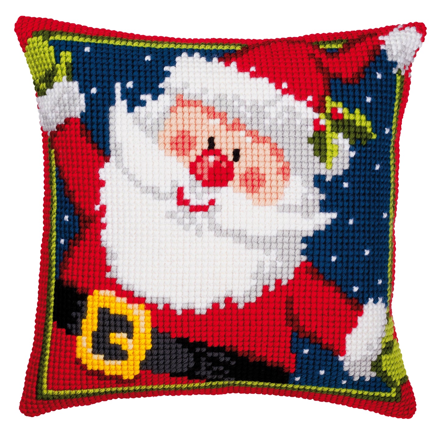 Santa Christmas Large Holed Cross Stitch Cushion Kit by Vervaco ***SALE***