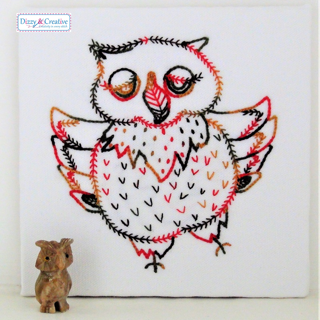Wally The Friendly Owl Embroidery Kit