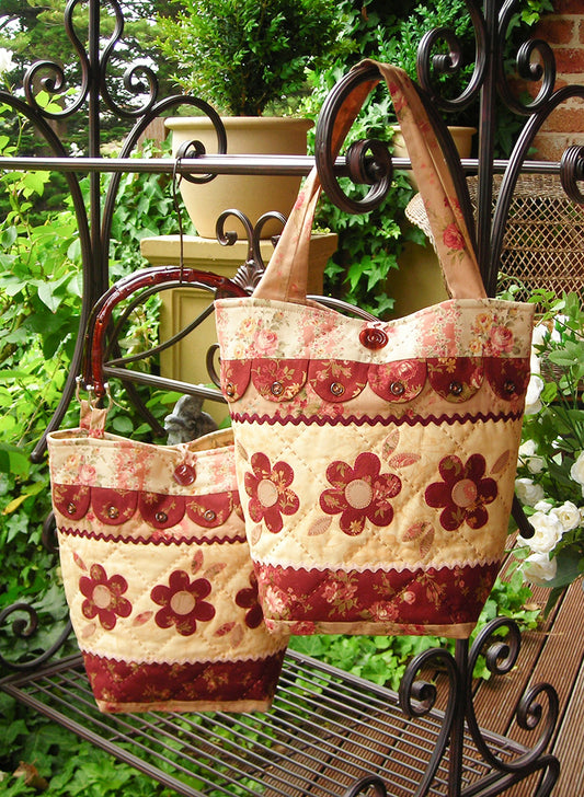Flower Handled Tote Bag Pattern - The Rivendale Collection **SALE**