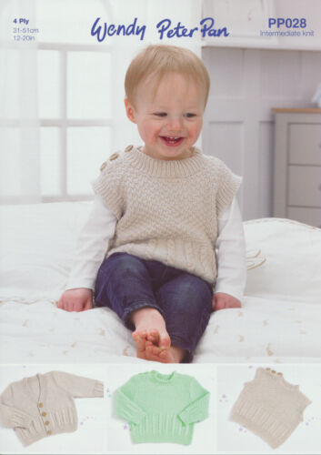 Baby 4 Ply Knitting Pattern - Peter Pan PP028