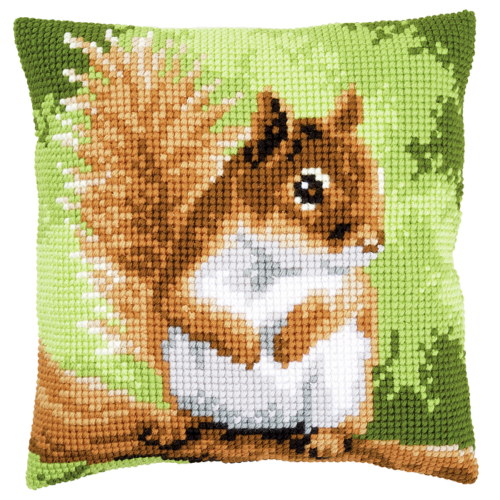 Squirrel Large Holed Cushion Kit by Vervaco ***SALE***