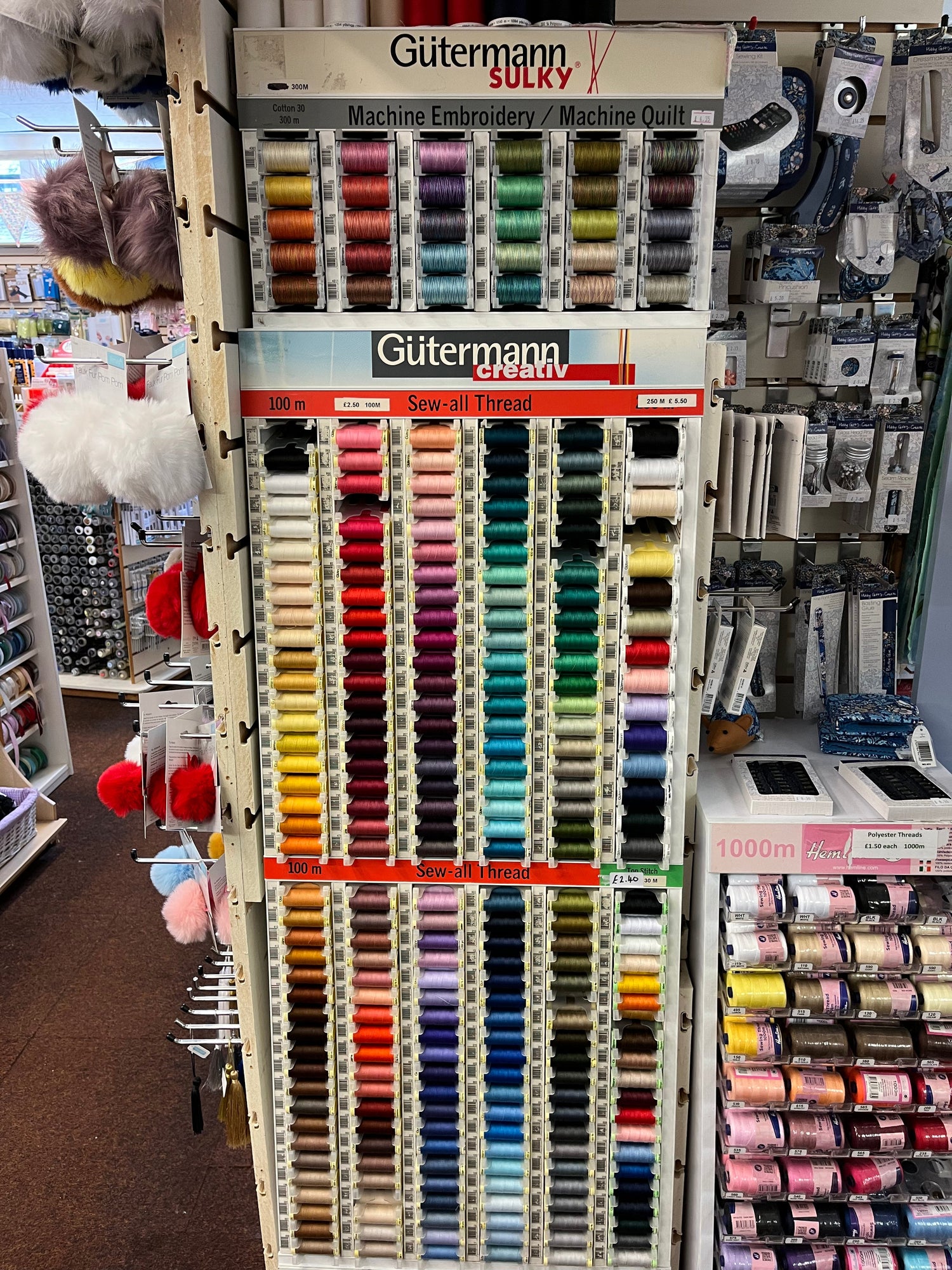 Gutermann Natural Cotton, Sew All Thread & Hand Quilting Thread