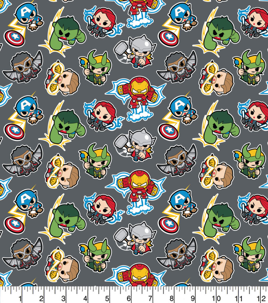 Marvel & DC Superheroes 100% Cotton Fabric - Sold by the Half Metre
