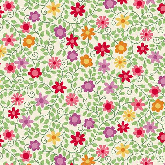 Makower Whimsy 100% Cotton Fabric by Kim Schaefer - Available by the Metre
