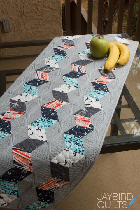 Seaside Table Runner Quilt Pattern by Jaybird Quilts