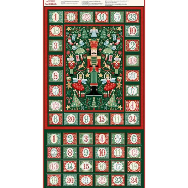 Nutcracker Christmas Advent Calendar ALL YOU NEED Fabric Pack - by Makower