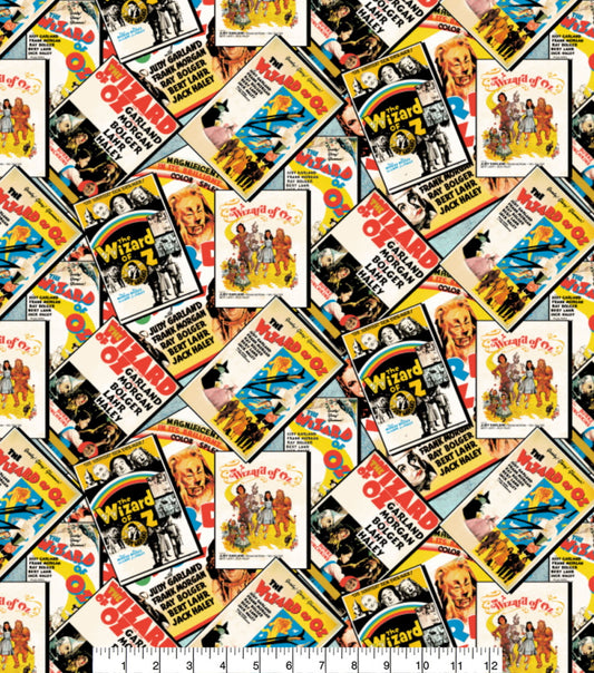 Wizard of Oz Posters - 100% Cotton Fabric - Sold by the Half Metre