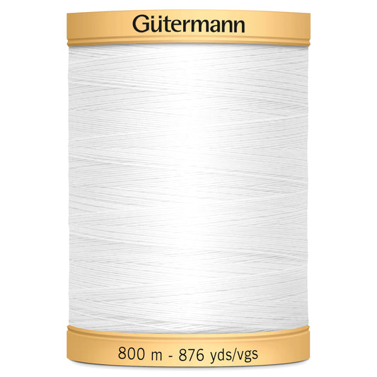 Gutermann Natural Cotton Thread: 800m: Various Colours