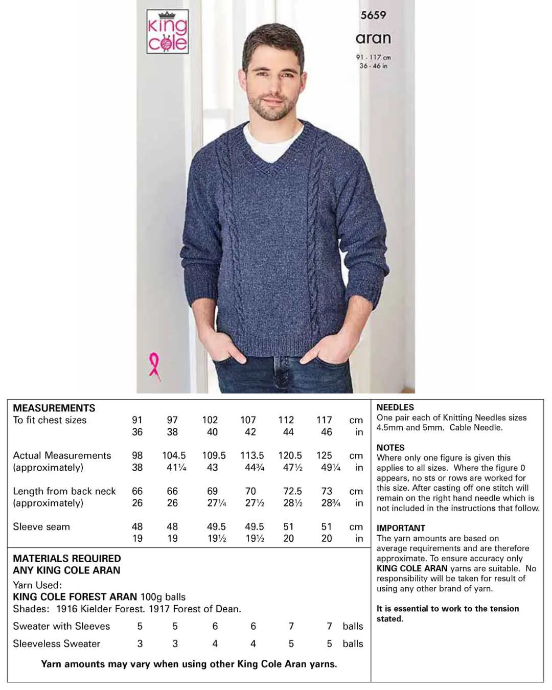 Knitting & Crochet Patterns - Men (Below Is a Very Small Selection of Patterns Available in the Shop)