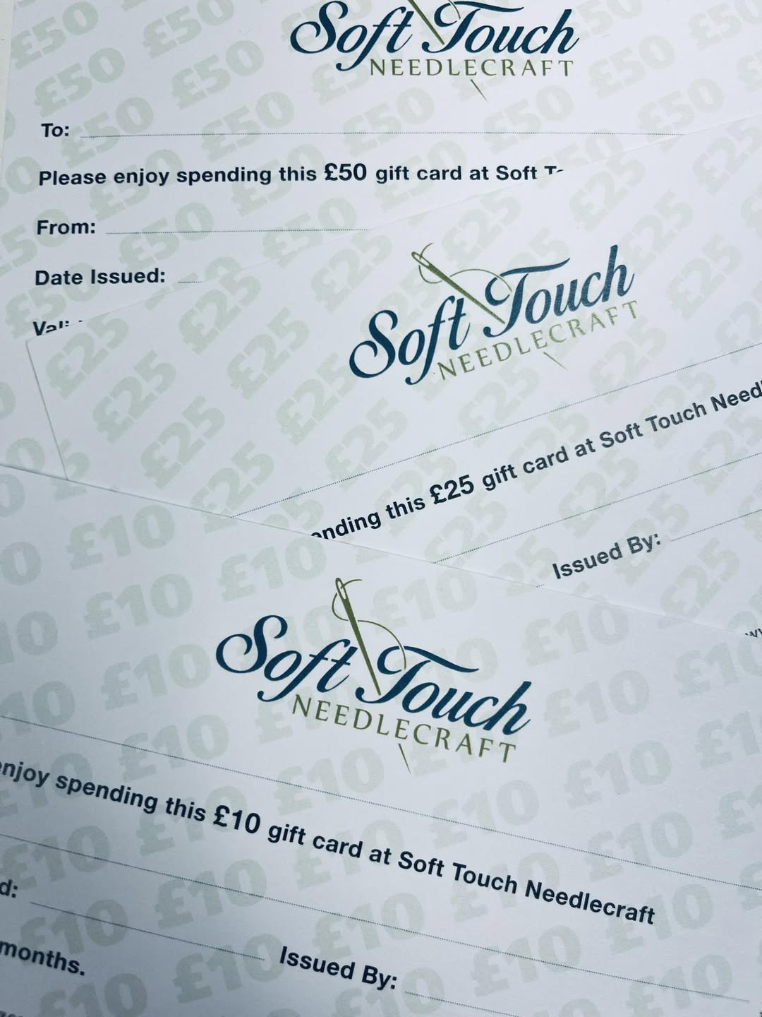 Soft Touch Needlecraft Website Only Gift Vouchers