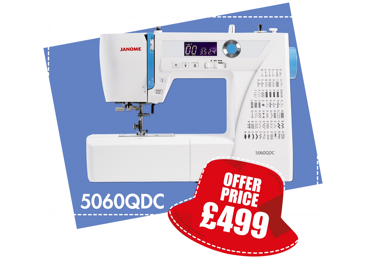 Janome Model 5060QDC Sewing Machine *** Save £50 ***