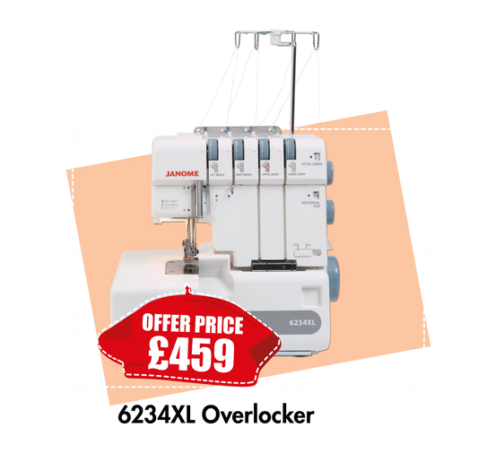 Janome Model 6234XL Overlocker *** Save £90 ***