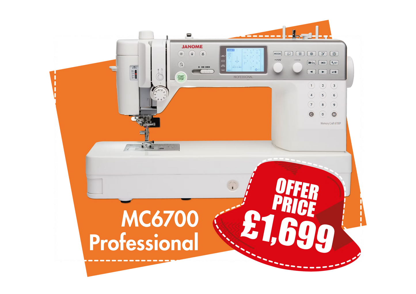 Janome Memory Craft 6700 Professional *** Save £200 ***