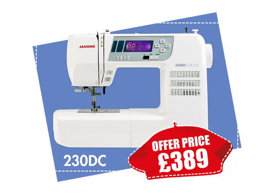 Janome Model 230DC - Easy To Use Sewing Machine *** Save £50 ***