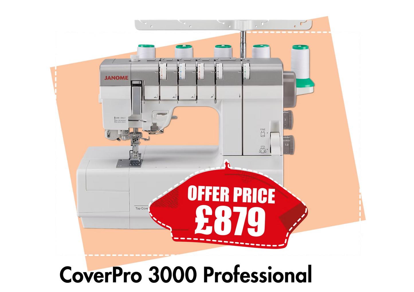 Janome Cover Pro 3000 Professional - Overlocker & Coverstitch *** Save £120 ***