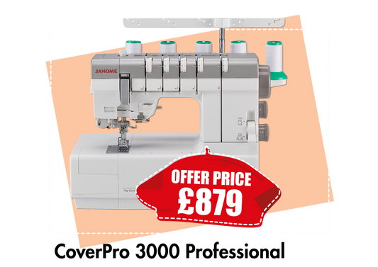 Janome Cover Pro 3000 Professional - Overlocker & Coverstitch *** Save £120 ***