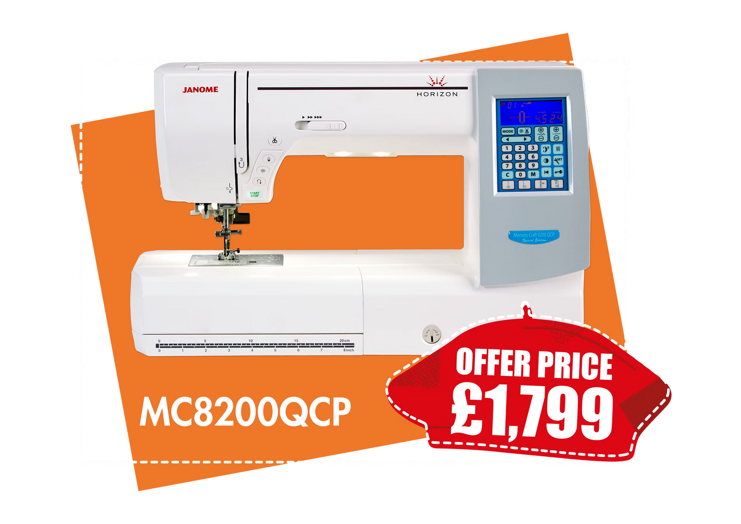 The Janome Horizon MC8200QCP Special Edition *** Save £330 ***