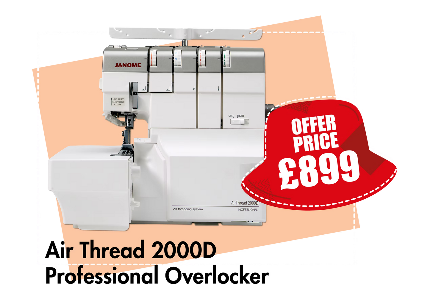 Janome Air Thread 2000D Professional Overlocker *** Save £250 ***