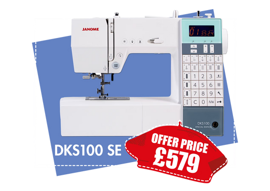 Janome Model DKS100SE Special Edition Sewing Machine *** Save £80 ***