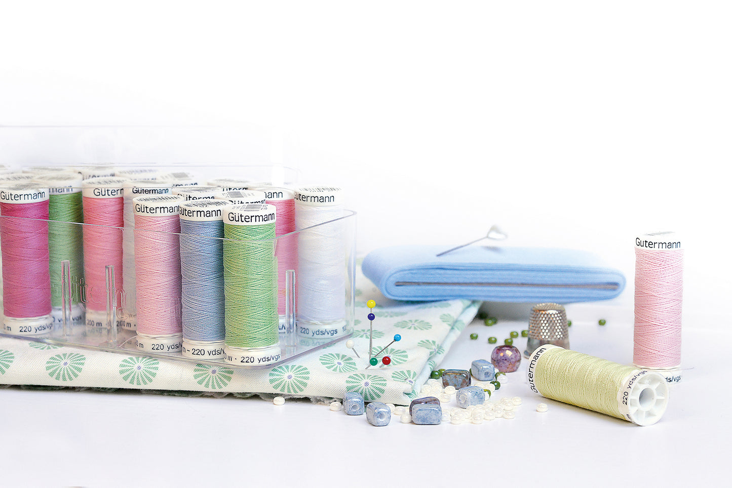 Hemline Haberdashery Plastic Storage Boxes