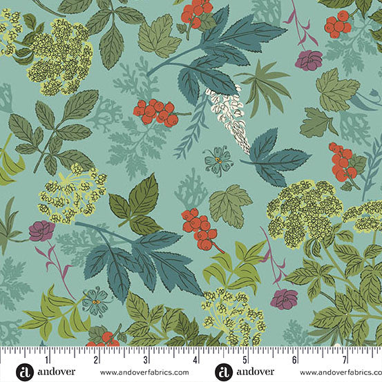 Nordic Summer 100% Cotton Fabric Collection - by Makower. Sold by the Quarter Metre