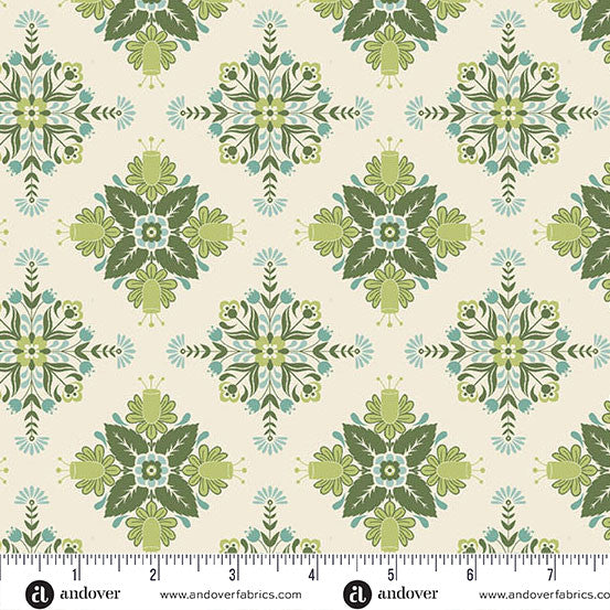 Nordic Summer 100% Cotton Fabric Collection - by Makower. Sold by the Quarter Metre