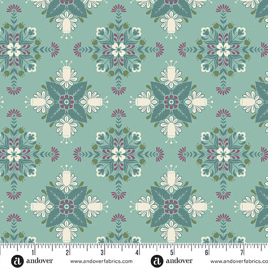 Nordic Summer 100% Cotton Fabric Collection - by Makower. Sold by the Quarter Metre