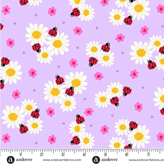 Little Ladies Cotton Fabric Collection - by Makower. Sold by the Quarter Metre