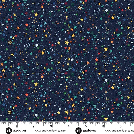 Orbit Cotton Fabric Collection - by Makower. Sold by the Quarter Metre
