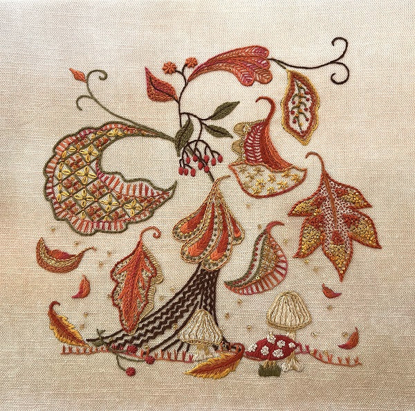 Autumn Leaves Embroidery Project - NEW from Dizzy & Creative