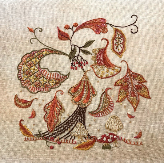 Autumn Leaves Embroidery Project - NEW from Dizzy & Creative