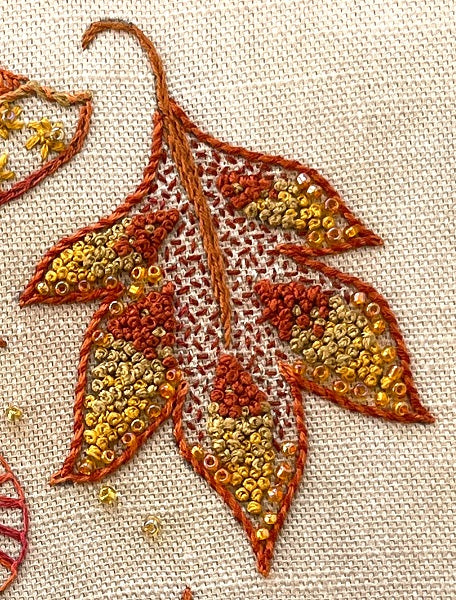 Autumn Leaves Embroidery Project - NEW from Dizzy & Creative