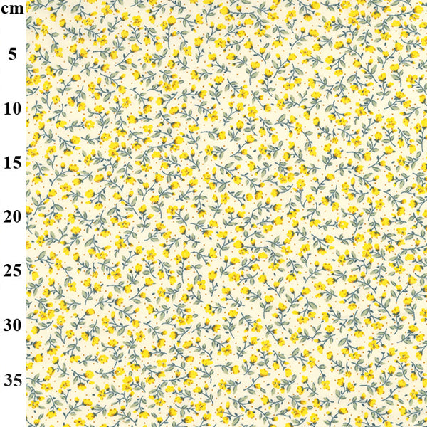 Small Floral Designs - 100% Cotton Poplin Fabric - by Rose & Hubble - Sold by the Half Metre