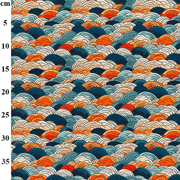 Japanese Collection 100% Cotton Poplin Fabric - by Rose & Hubble - Sold by the Half Metre