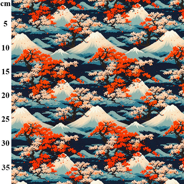 Japanese Collection 100% Cotton Poplin Fabric - by Rose & Hubble - Sold by the Half Metre