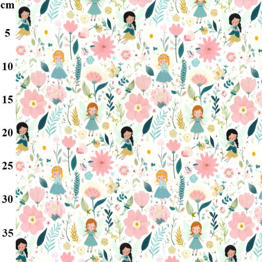 Summer Loveliness 100% Cotton Poplin Fabric - by Rose & Hubble - Sold by the Half Metre