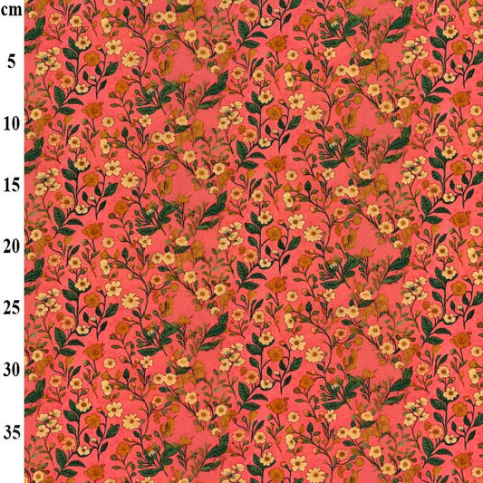 Small Floral Designs - 100% Cotton Poplin Fabric - by Rose & Hubble - Sold by the Half Metre