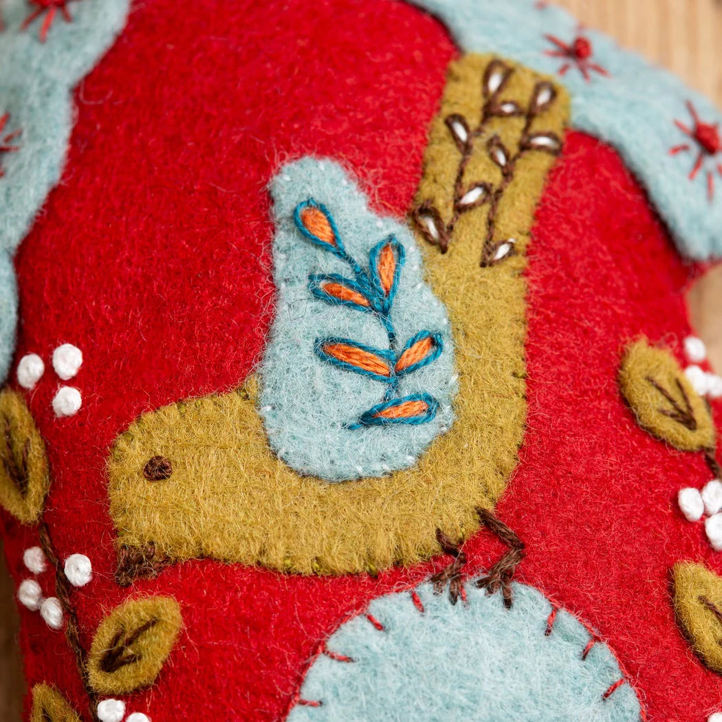 Folk Birdhouse Felt Craft Mini Kit - by Corinne Lapierre